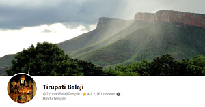 Tirupati balaji on social media
