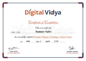 Cdmm certificate sameer salvi scaled