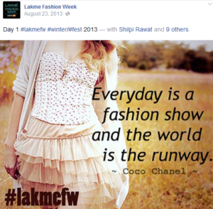 How lakme added 400 new followers on twitter in just 5 days during the fashion week 5