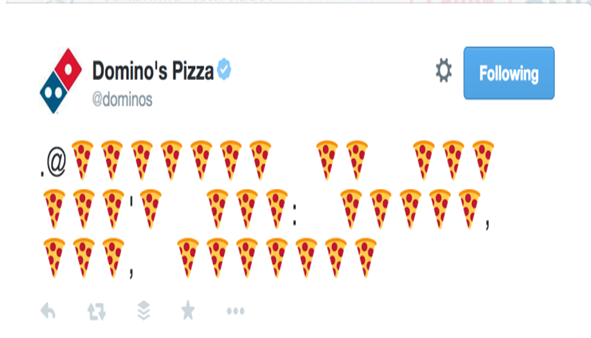 Domino's pizza_tweet