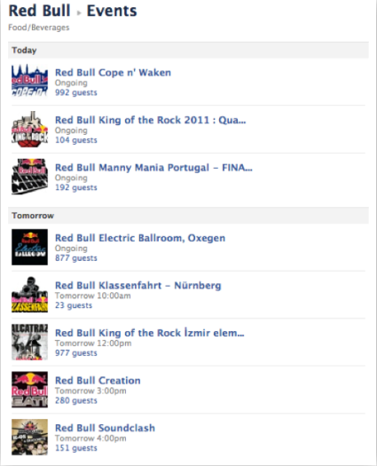 Red bull events