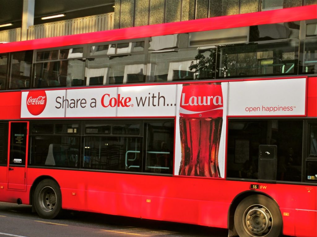 Coca cola 'share a coke' campaign