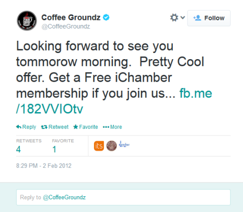 Coffee groundz offers