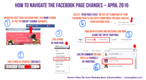 Facebook page changes 2016