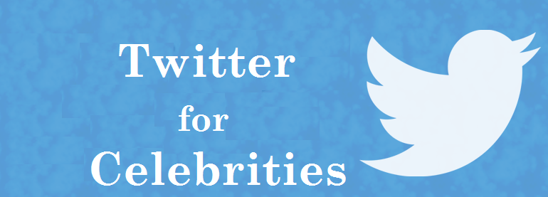 Twitter celebrities banner