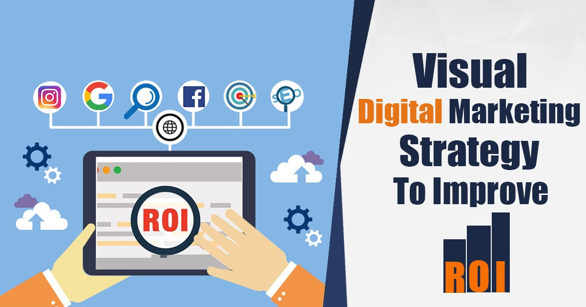 Visual digital marketing strategy banner