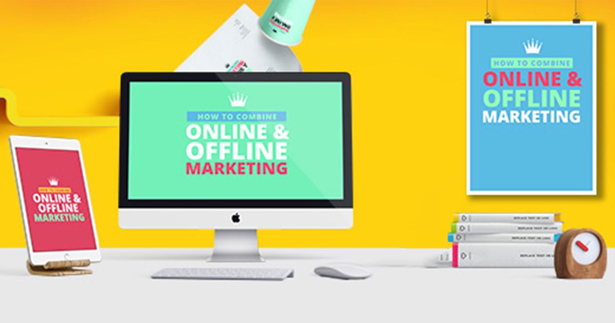 Integrating online and offline marketing banner