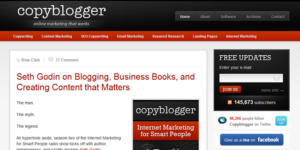 Copyblogger blog desing