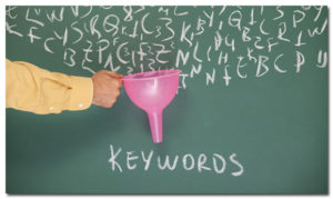 Keyword research filtering keywords