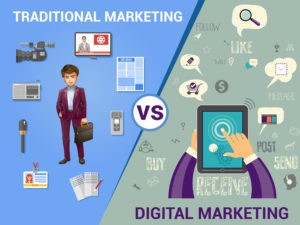 Traditional marketing vs digital marketing scaled