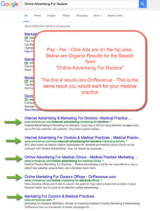 Image2 example of online advertising for doctors source onrevenue