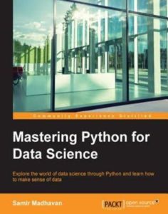 Mastering data science for python book cover