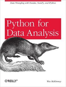 Python for data analysis book cover