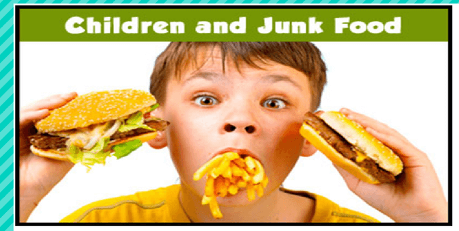 Children addicted to junk food