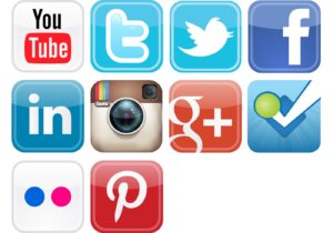 Social media vector icons