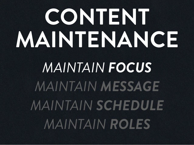 Content maintenance source slideshare