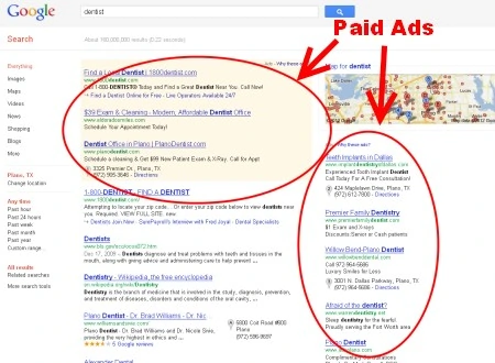 Paid search ads by digital advertising agency