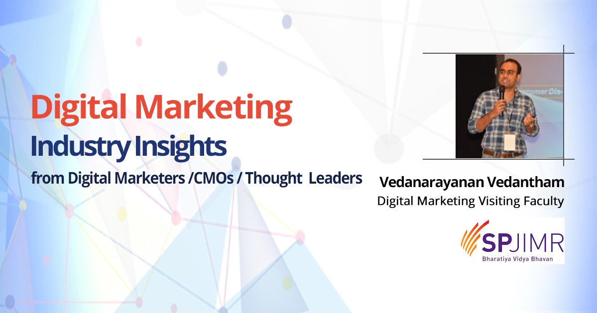 Digital marketing industry insights banner vednarayan