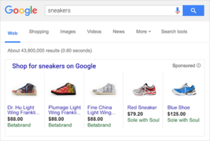 Google adwords shopping ad