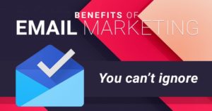 Benefits of email marketing banner