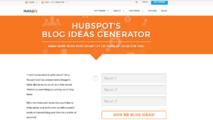 Blogspot topic idea generator