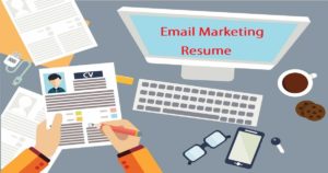 Email marketing resume banner