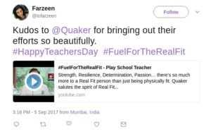 Quaker oats tweet