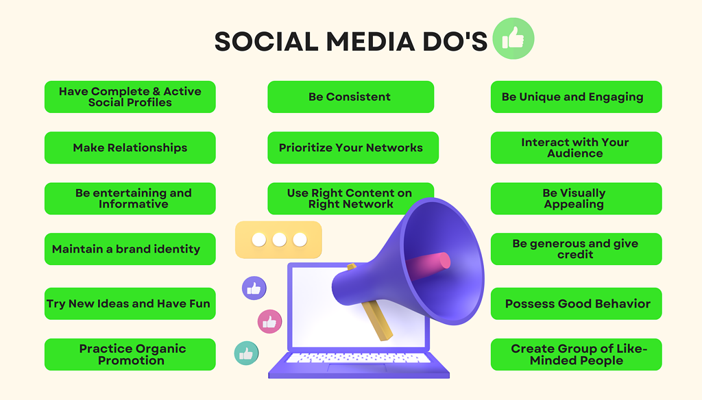 Social media dos and donts