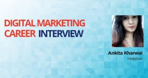 Digital marketing career interview banner ankita kharwal