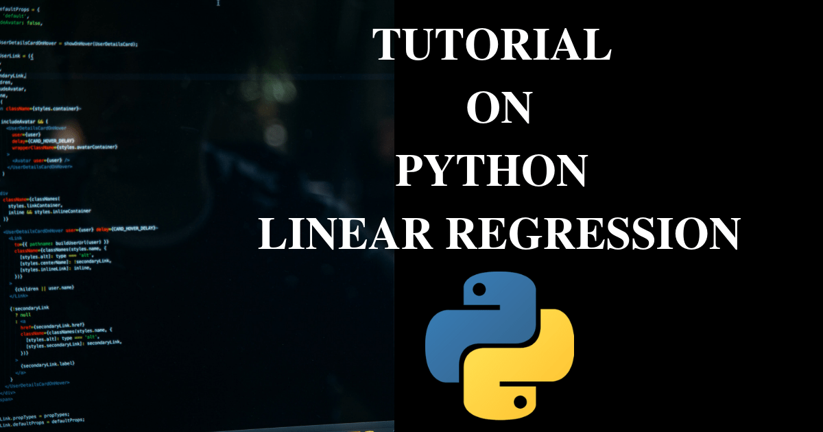 Tutorial on python linear regression with