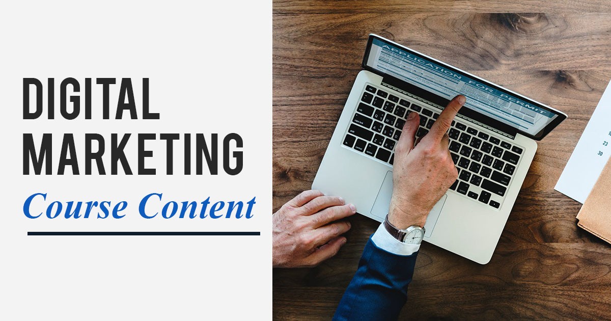 Digital marketing course content