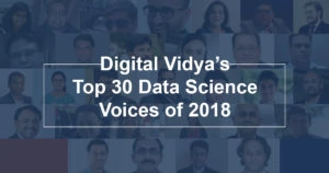 Digital vidya’s top 30 data science voices of 2018