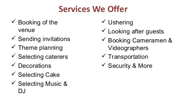Party services