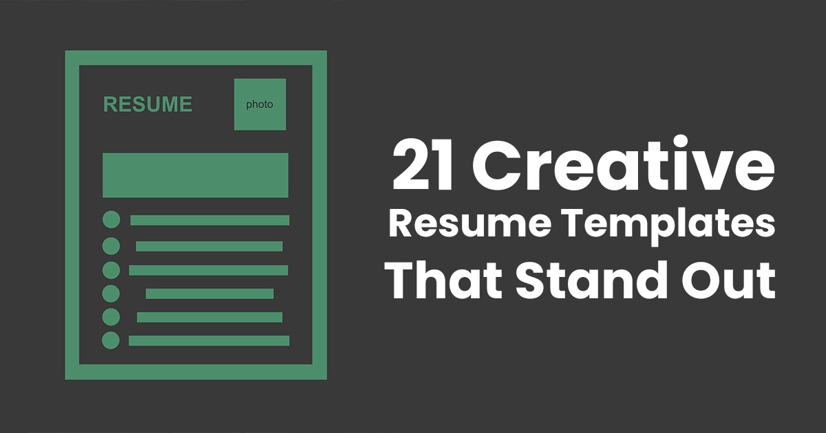 21 creative resume templates that stand out 29c9e6233239bc5550e8068a89da0175