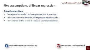 Assumptions of linear regression