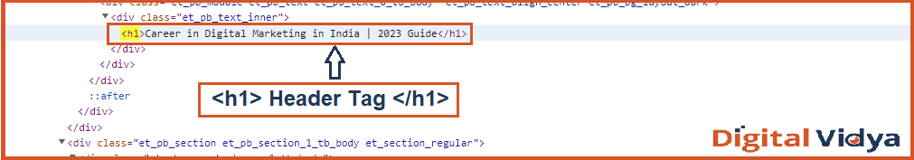 H1 header tag in on-page seo