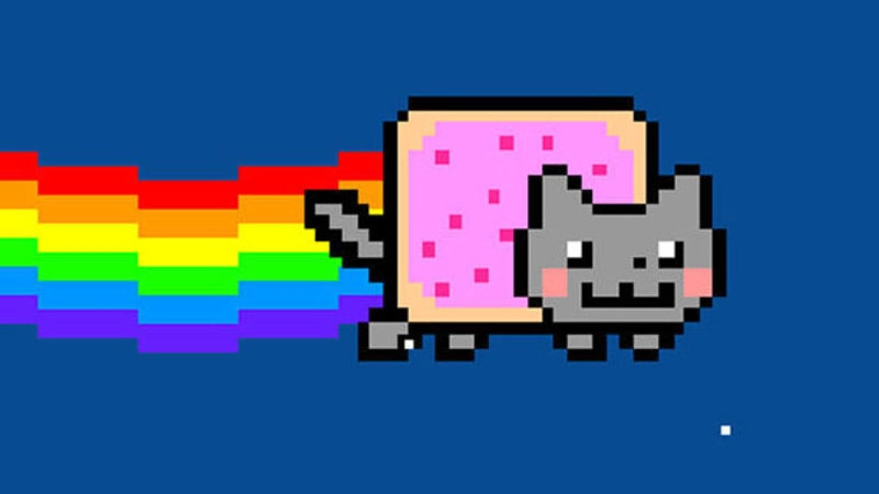 Rainbow cat meme