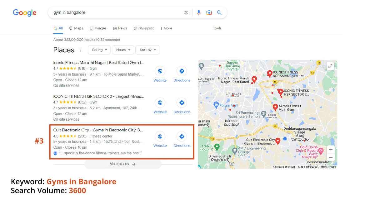 Search in bangalore