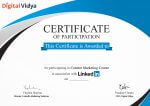 Content marketing certification with linkedin