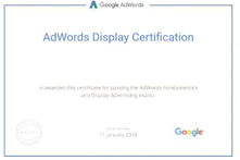 Adwords display certification