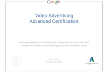 Video advertising advanced certification