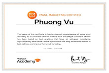 Email marketing certification