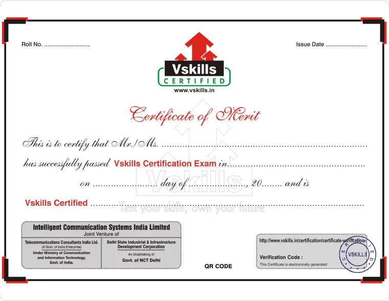 Vskills Certificate